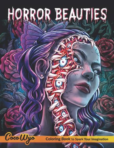 Horror Beauties Coloring Book