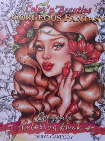 Color'n'Beauties Gorgeous Fantasy Grayscale Coloring Book 4