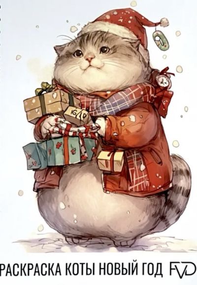 Коты Новый год
