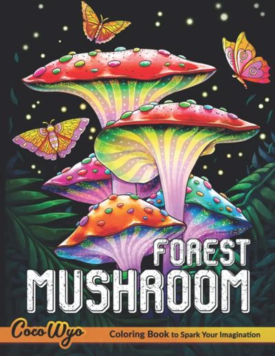 Mushroom Forest Coloring Book