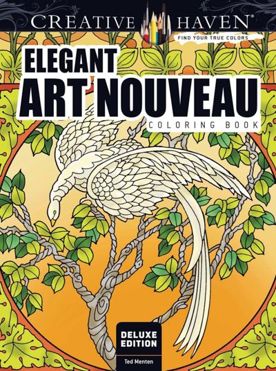 Elegant Art Nouveau Coloring Book
