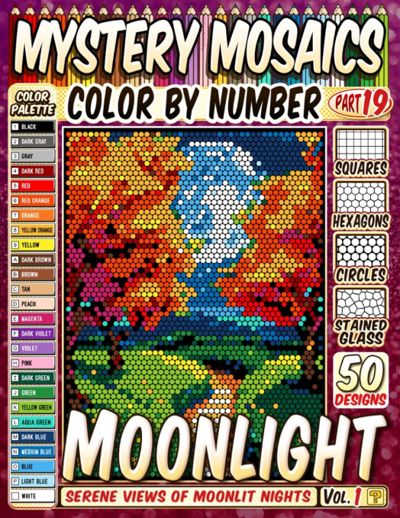 Moonlight. Color by number. part 19