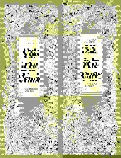 Прогулка по лесу: замысловатая раскраска