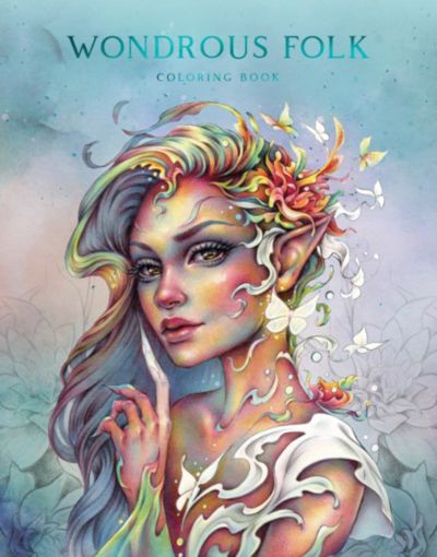 Wondrous folk coloring book