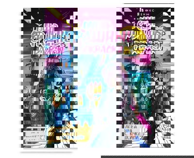 Не очень страшные раскраски "Девочка с косичками"