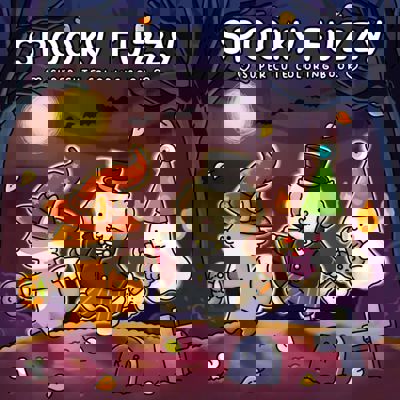 Spooky Fuzzy: Cute Creepy Coloring Book