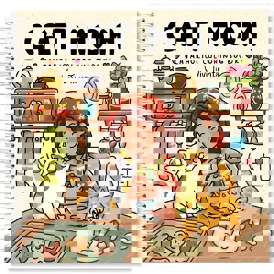 Cat Mom: Cataholic Coloring Book