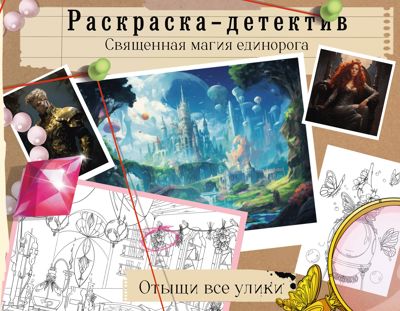 Раскраска-детектив. Потерянная гармония. Священная магия единорога