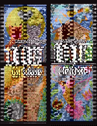 100 Quest Color By Number