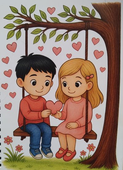 Любовь, сердечки для девочек