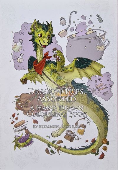 Dragon Pups Assorted A Hand Drawn Сolouring Book