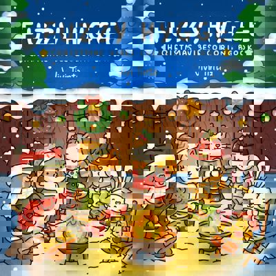 Fuzzy Hygge: Christmas Vibes Coloring Book