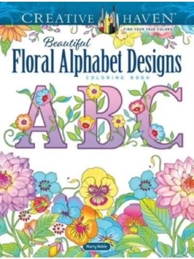 Beautiful floral alphabet designs