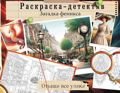 Раскраска-детектив. Загадка феникса. Волшебное возрождение