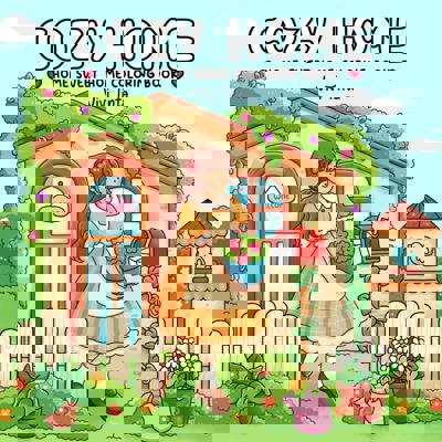 Cozy Home. Home Sweet Home: Coloring Book