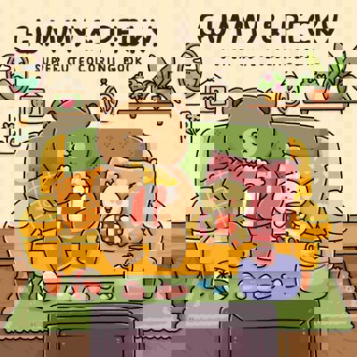 Gummy & Pecky: Super Cute Coloring Book