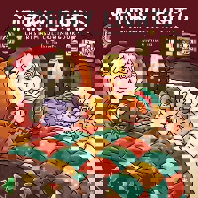 Merry Lights: Christmas Coloring Book