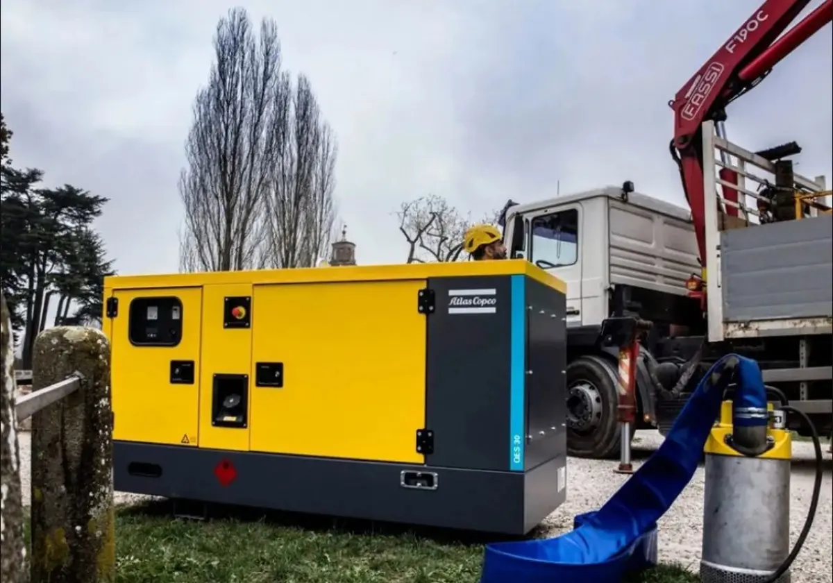 Аренда генератора Atlas Copco QES 30 26 кВт