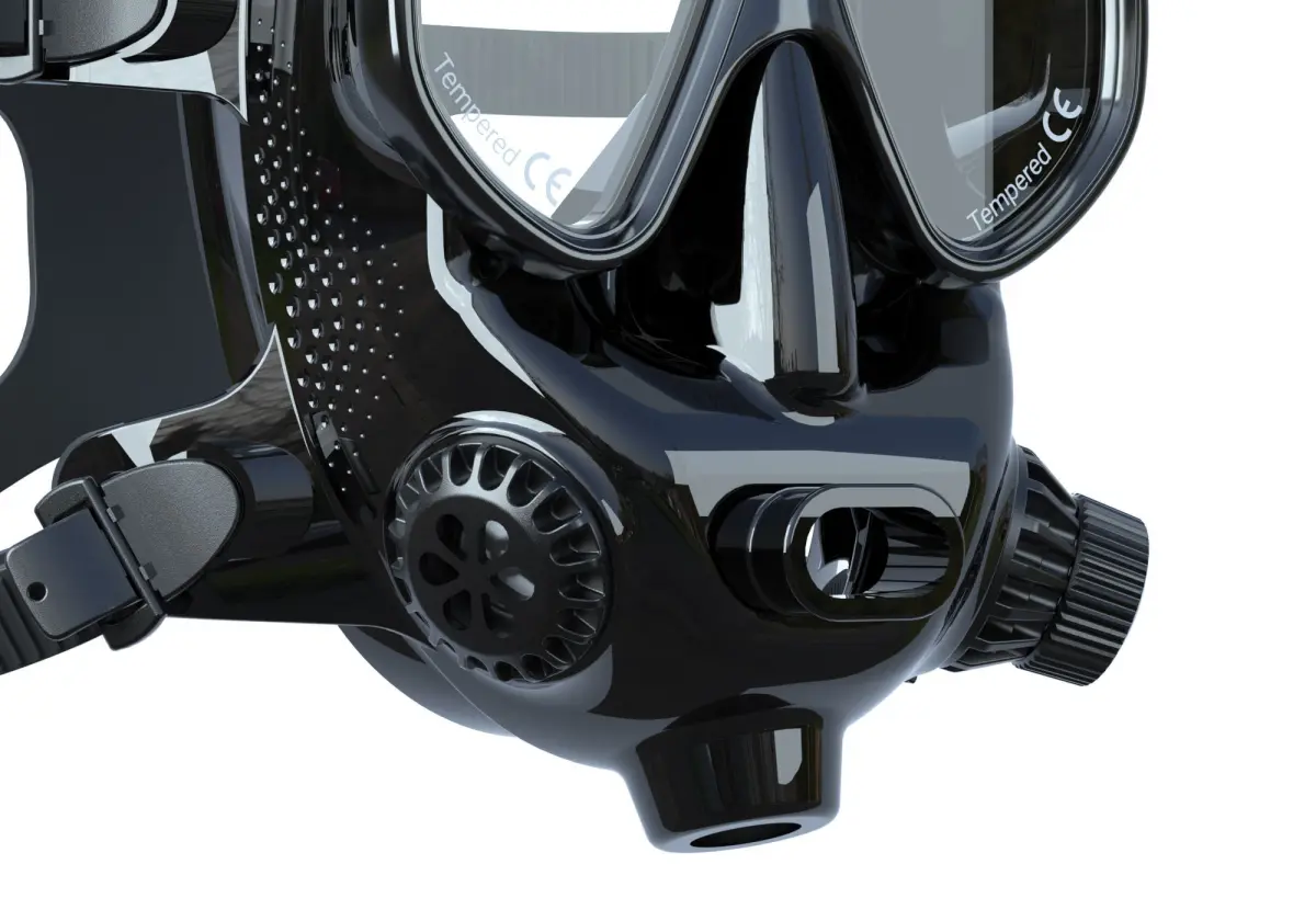 Маска для плавания и дайвинга N1 лого