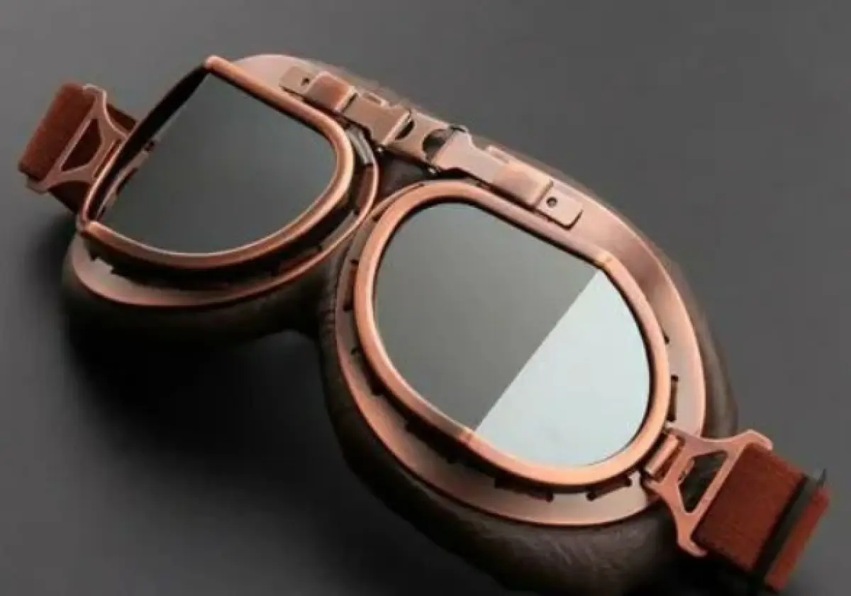 Очки винтажные авиатор мото