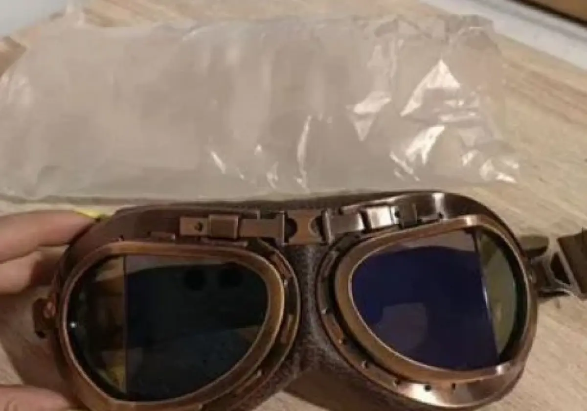 Очки винтажные авиатор мото