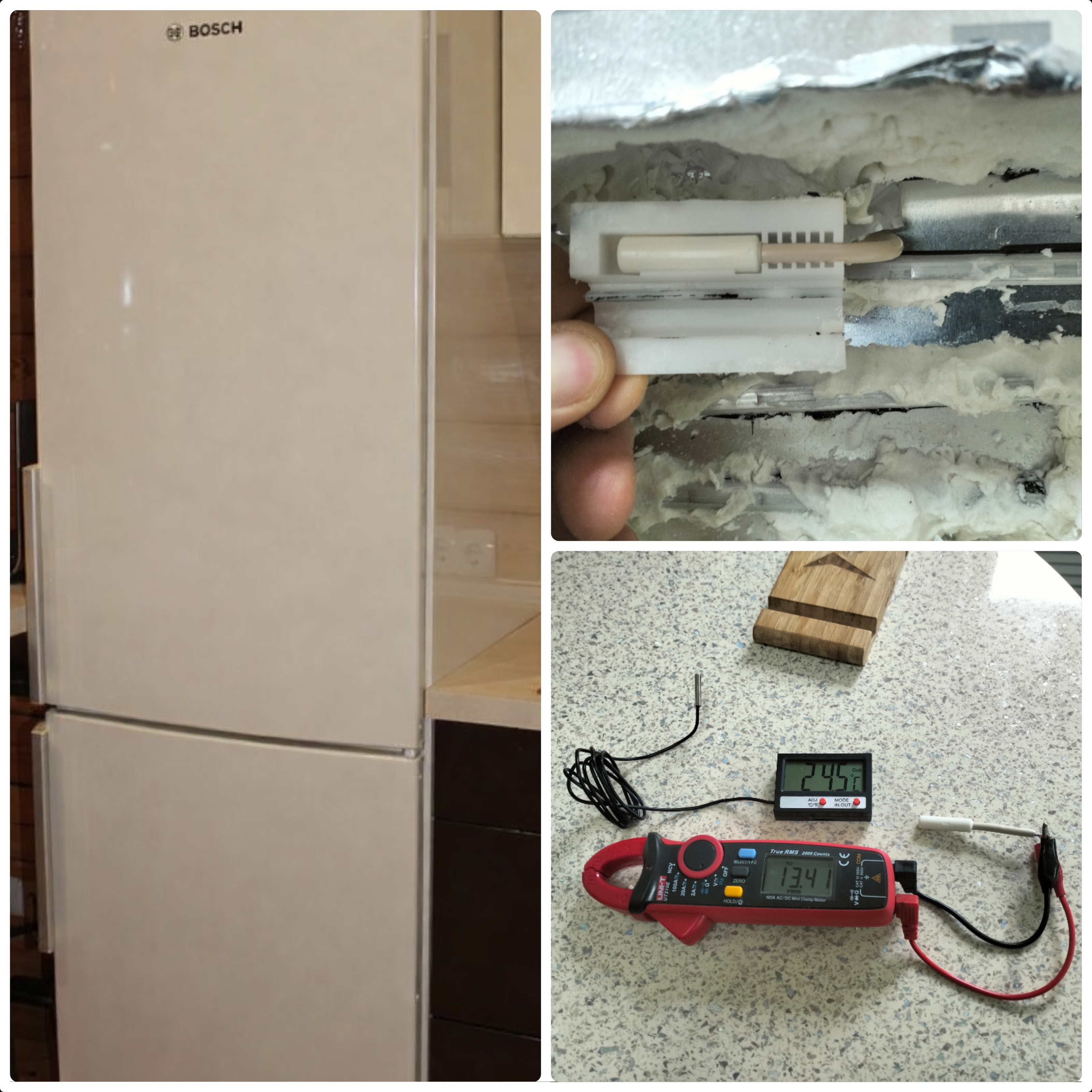 Процесс диагностики и ремонт холодильника Bosch KGV36XK2AR/02