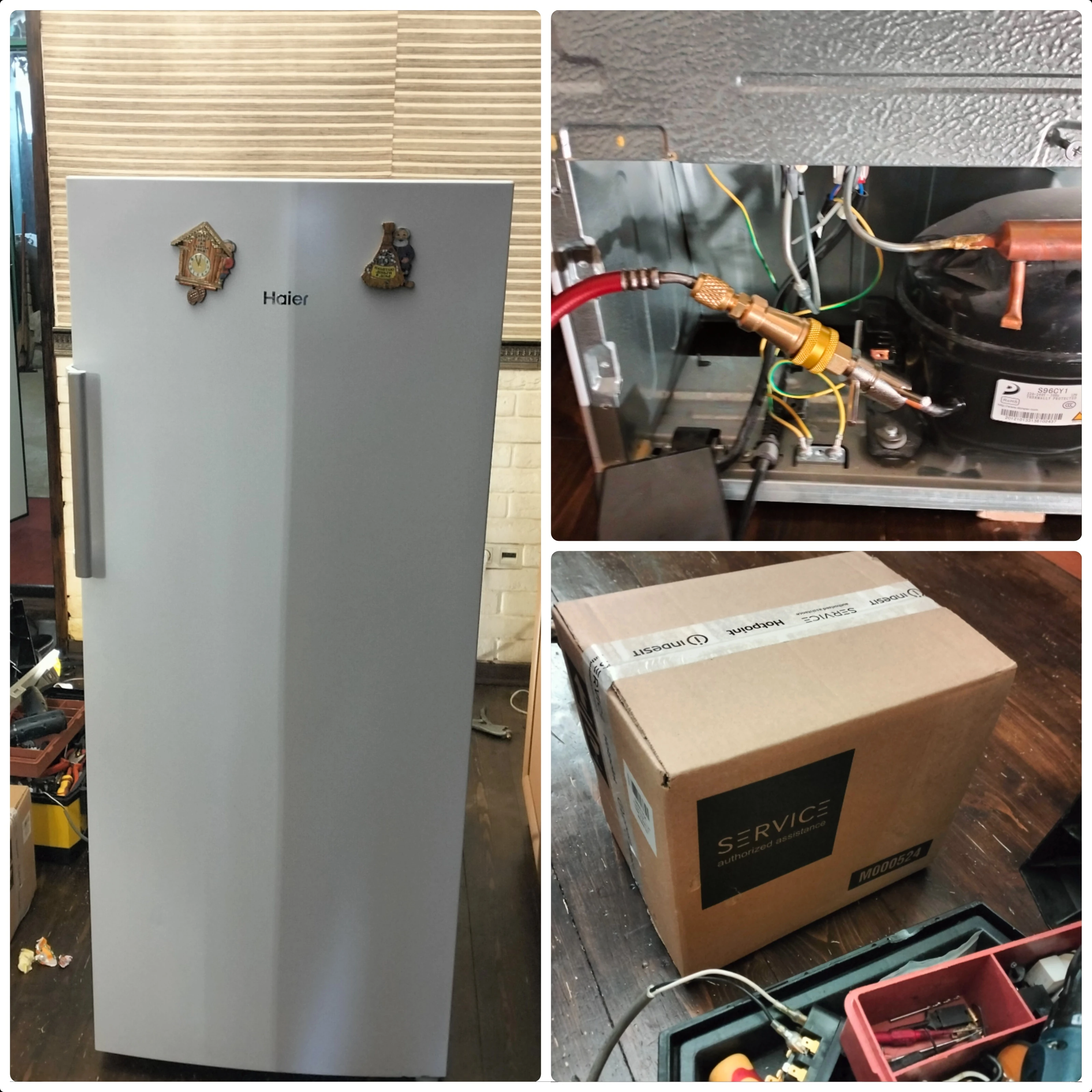 Замена компрессора в морозильной камере Haier HF260WG