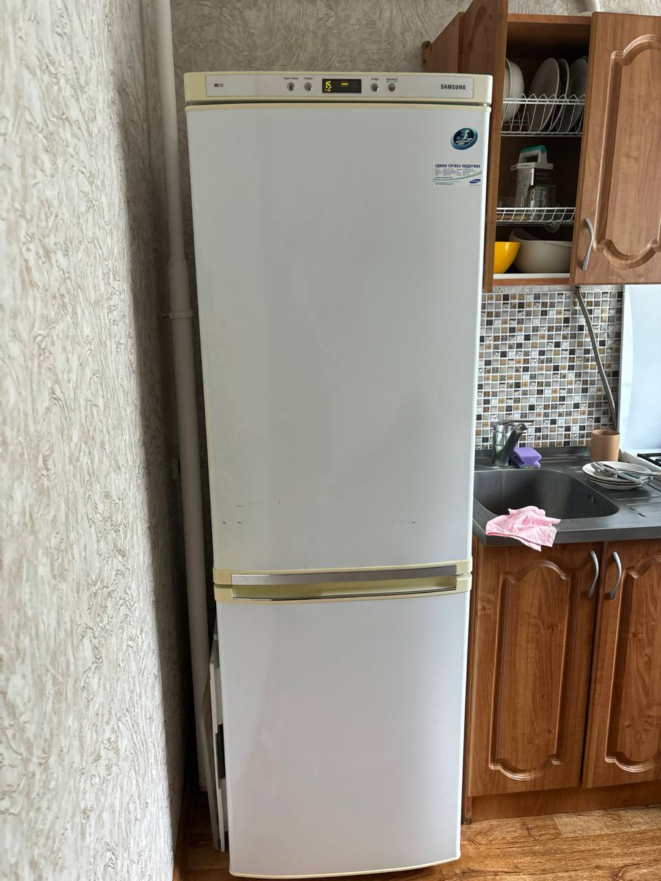 Холодильник Samsung RL28DBSW перед диагностикой