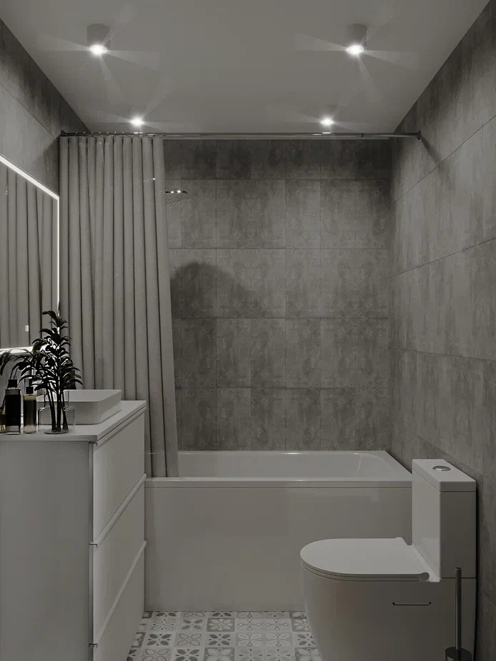 Фото № 9: Дизайн ванной с душевой кабиной: 30 современных вариантов