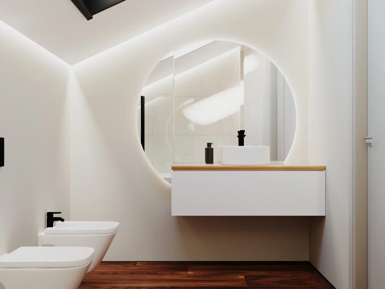 Фото № 27: Дизайн ванной с душевой кабиной: 30 современных вариантов
