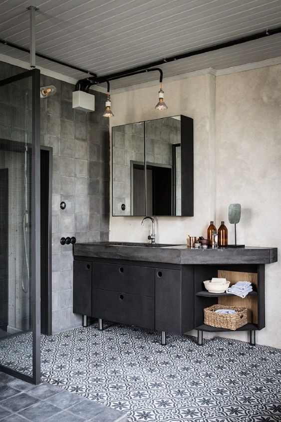 Фото № 5: Ванная комната в стиле лофт: 15 ярких интерьеров