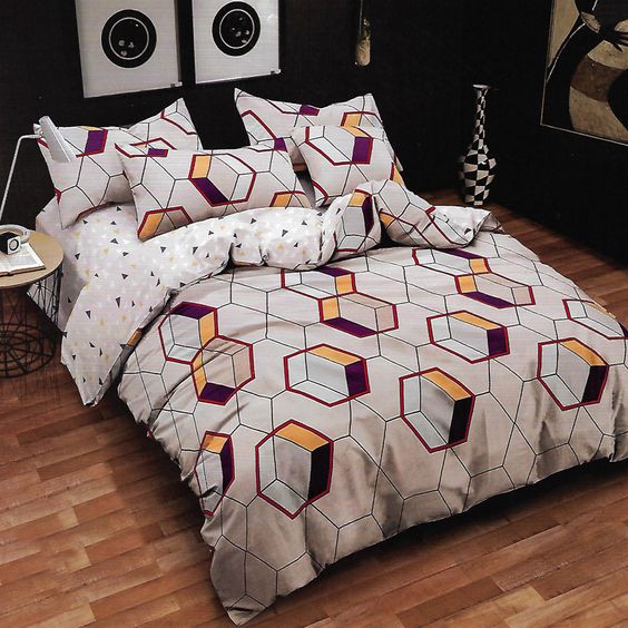 Фото № 27: Как декорировать кровать: 30 модных вариантов постельного белья