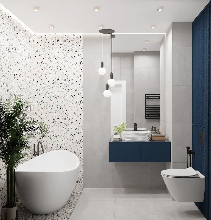 Фото № 10: Серый цвет в интерьере ванной: 10 стильных сочетаний