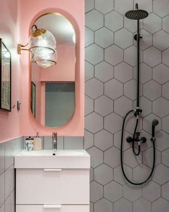 Фото № 5: Серый цвет в интерьере ванной: 10 стильных сочетаний