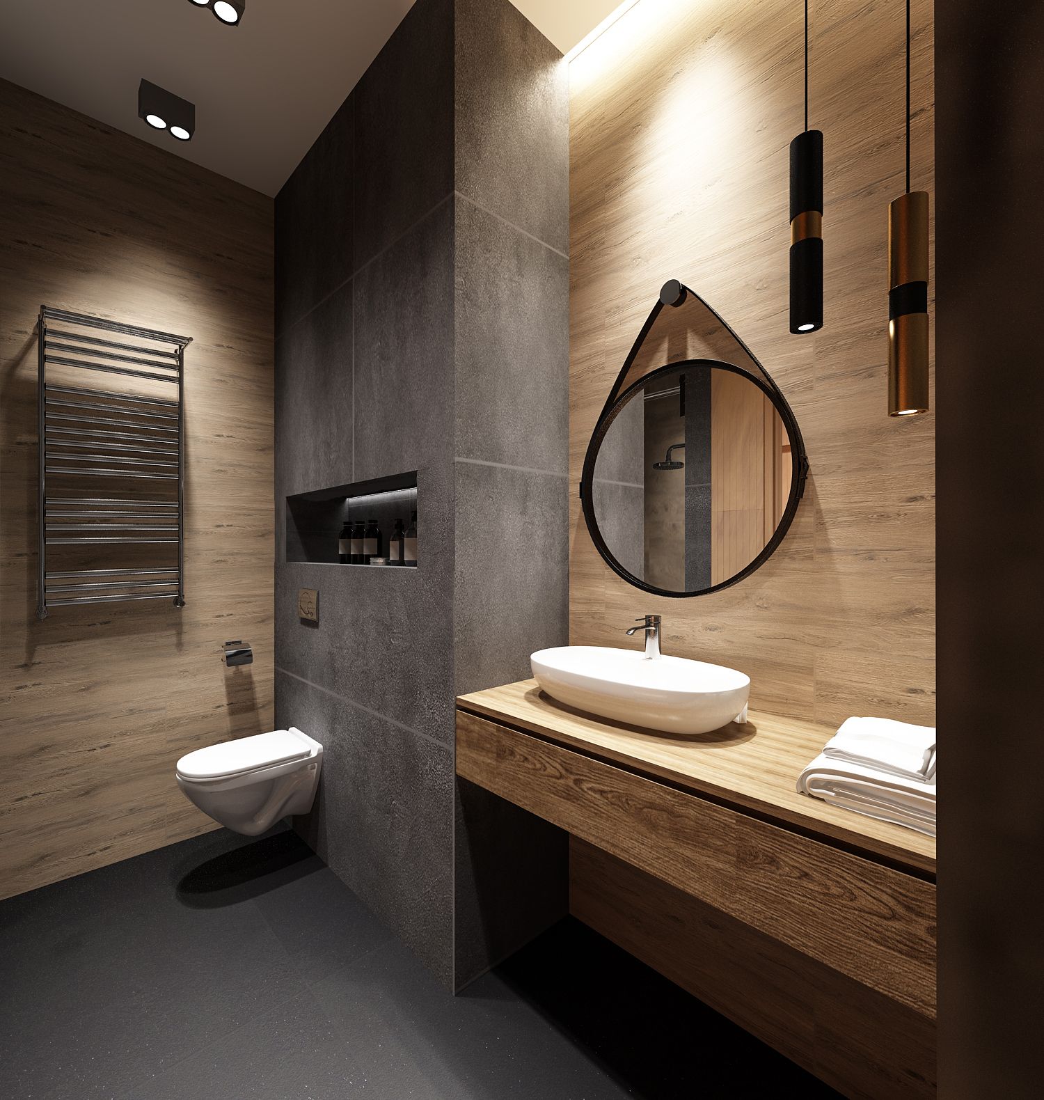 Фото № 4: Современный дизайн ванной комнаты