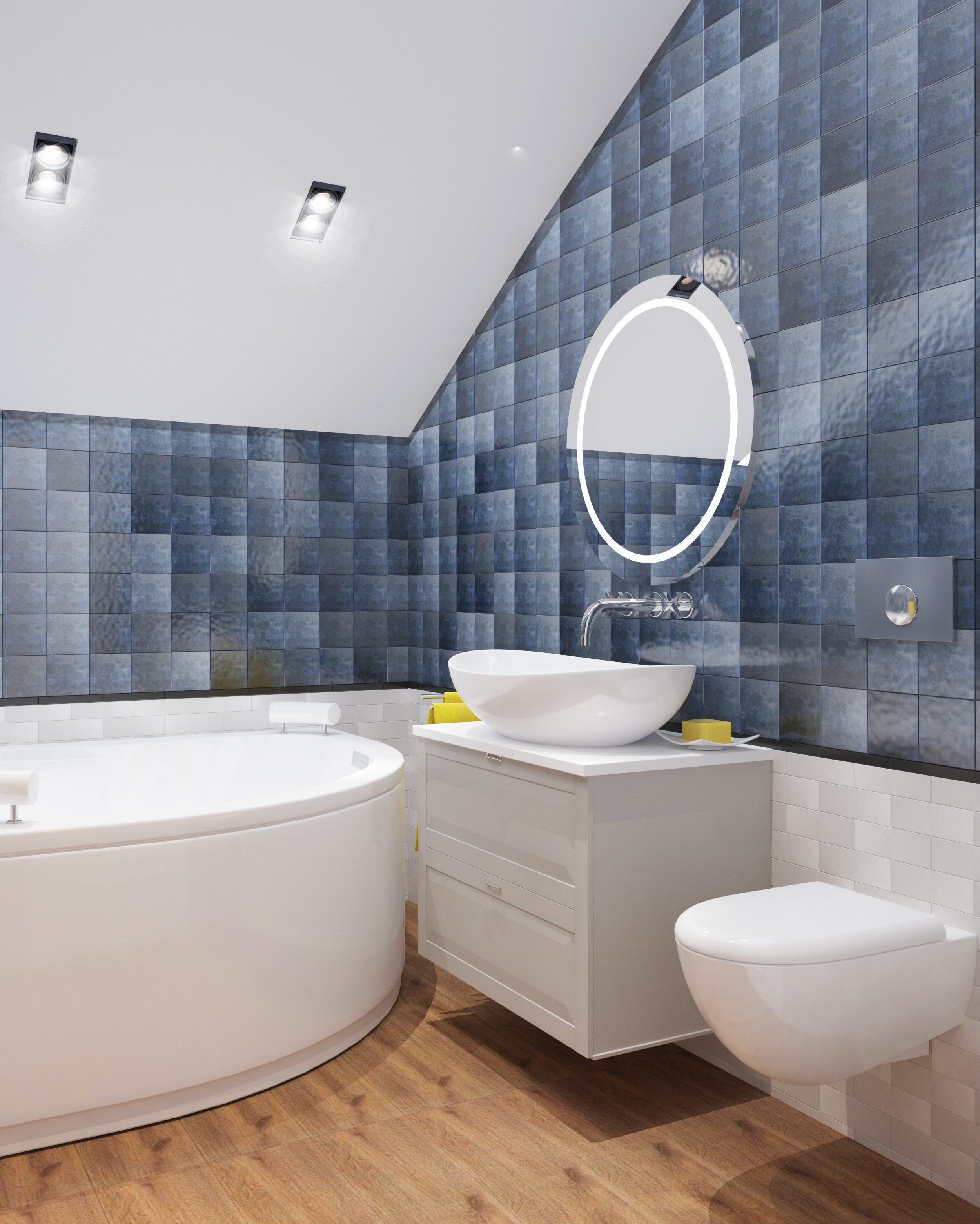 Фото № 5: Современный дизайн ванной комнаты