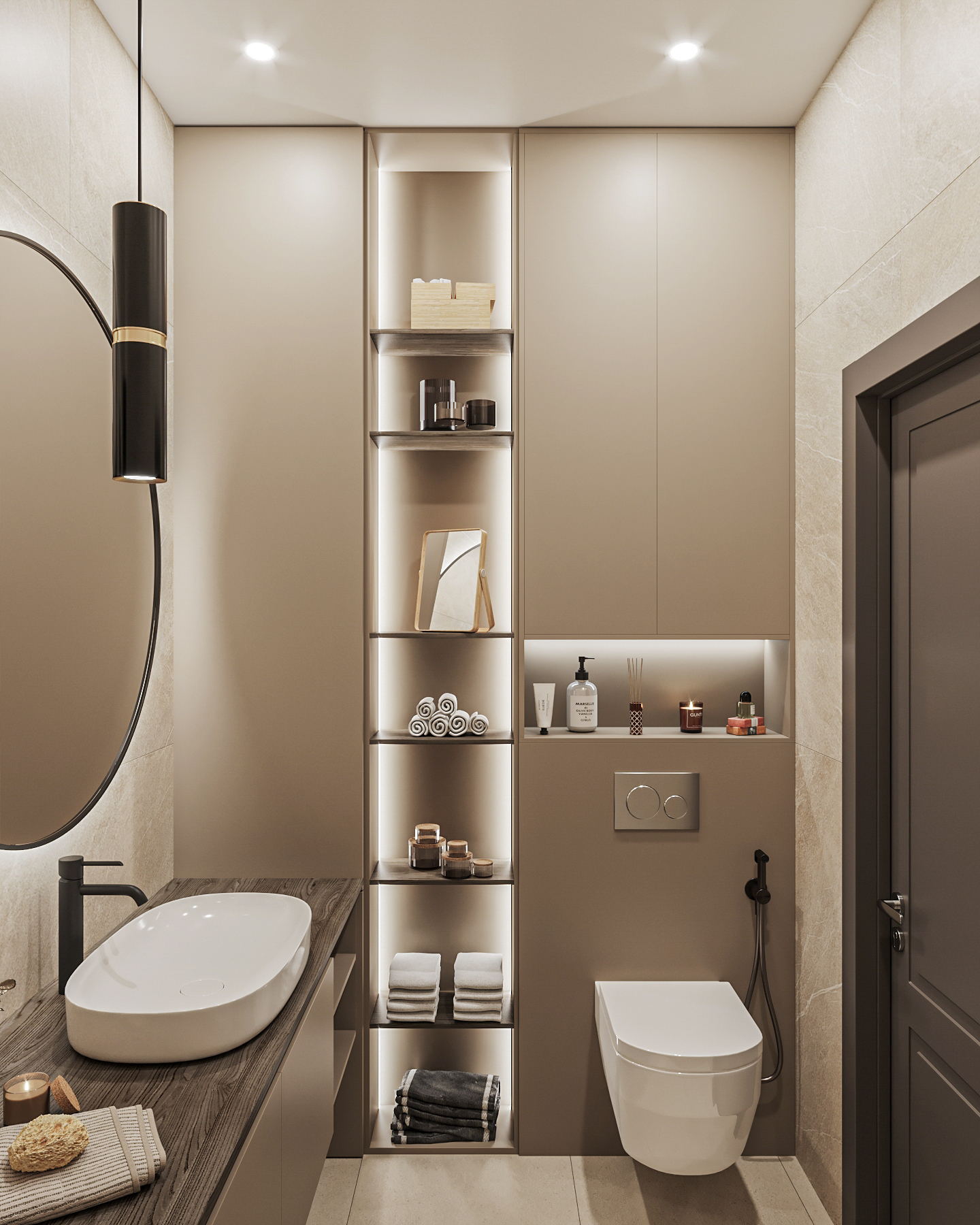 Фото № 1: Дизайн маленькой ванной комнаты: 10 принципов