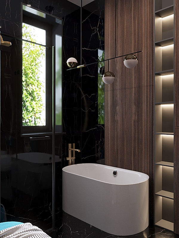 Фото № 3: Дизайн ванной комнаты с джакузи: советы по выбору и 15 стильных вариантов