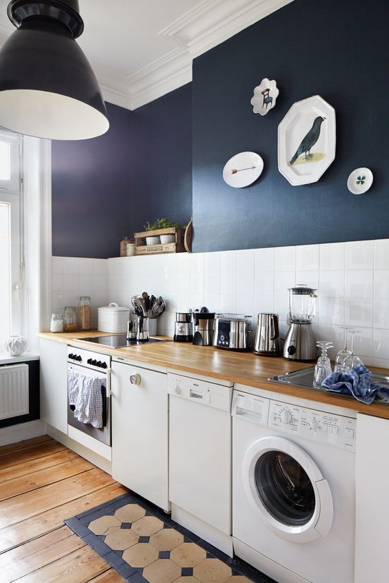 Фото № 6: Дизайн кухни со стиральной машиной: секреты и тонкости
