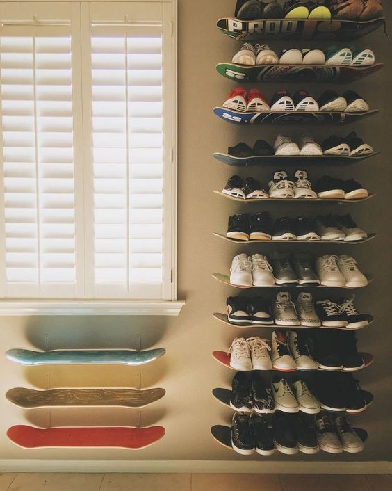 Фото № 14: 20 необычных способов хранения обуви в квартире