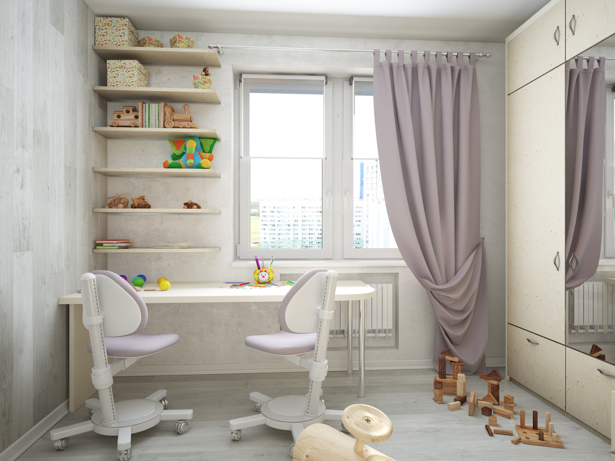 Фото № 11: Курортная мечта: светлая двухкомнатная квартира в Сочи с уютной детской