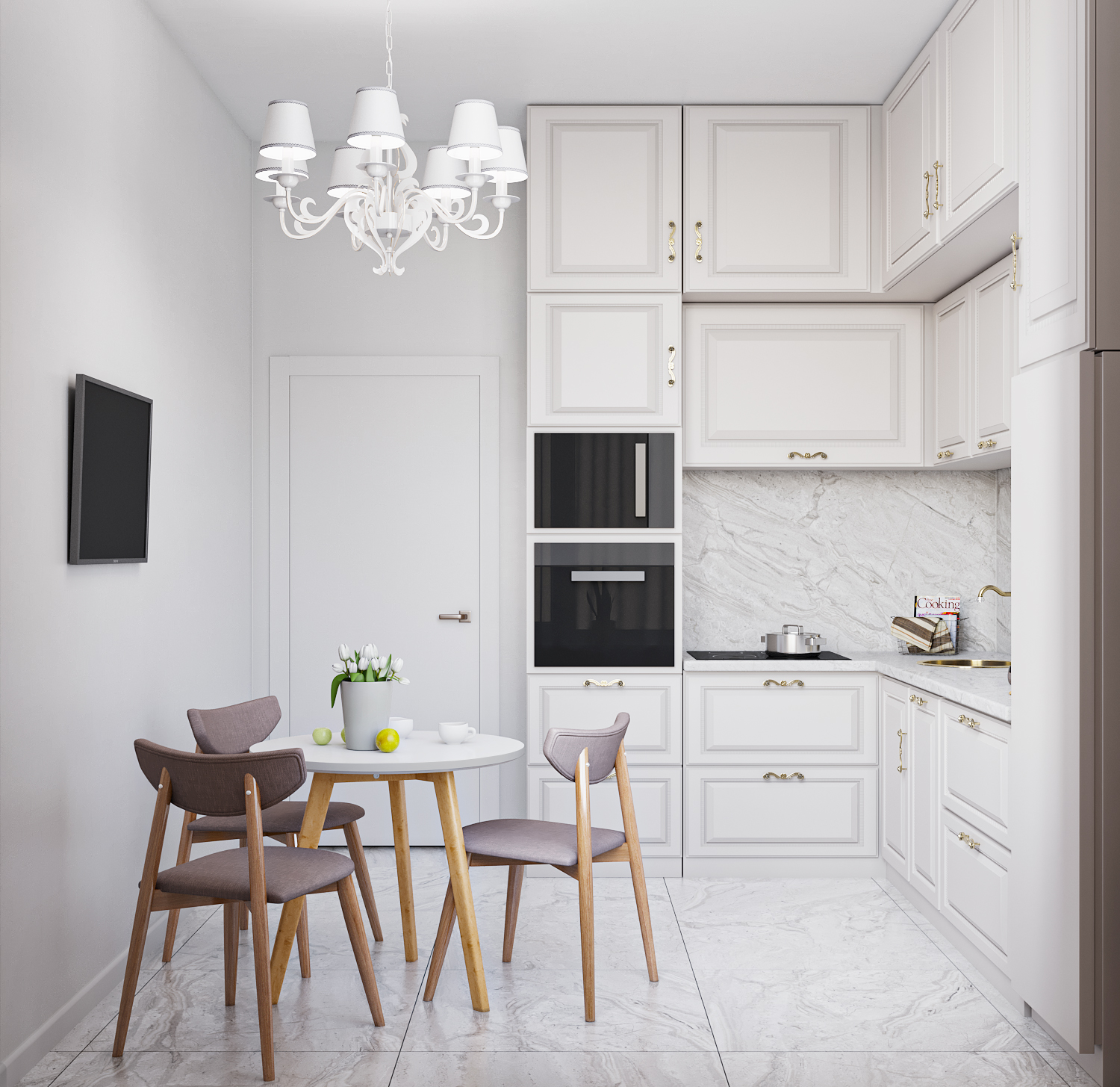 Фото № 4: Кухня в белых цветах: идеи оформления и советы от ReRooms