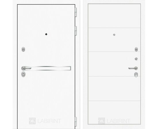Входная дверь Лайн WHITE 13 - Белый софт
