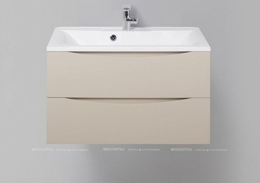 Тумба с раковиной BelBagno Marino MARINO-800-2C-SO-CO-P, 80 х 45 х 55 см, Crema Opaco - бежевый матовый