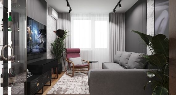 Дизайн-проекты для двухкомнатных квартир площадью 60 кв.м.