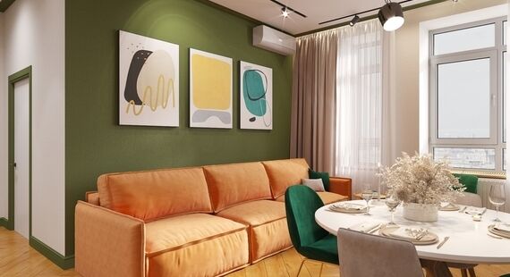 Дизайн квартиры-студии площадью 50 квадратных метров: жизнь в стиле лофт