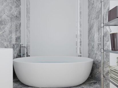 Фото № 4: Дизайн-проект двухкомнатной квартиры 51.58  м² стиль Современная классика для ЖК Стрижи Сити