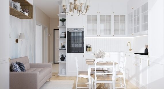 Дизайн интерьера кухни: 70 готовых решений для ремонта квартиры г. Санкт-Петербург