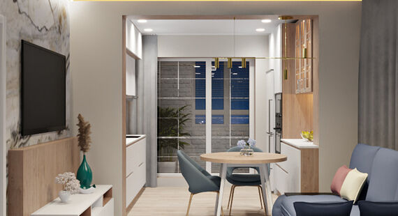 Дизайн-проекты для трехкомнатных квартир площадью 65 кв.м.
