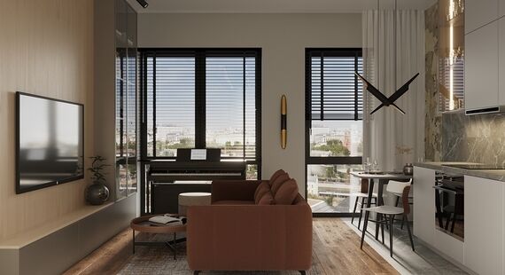 Современный дизайн 3-х комнатных квартир в доме серии П-3
